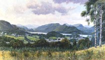 View over Keswick to Derwent Water
